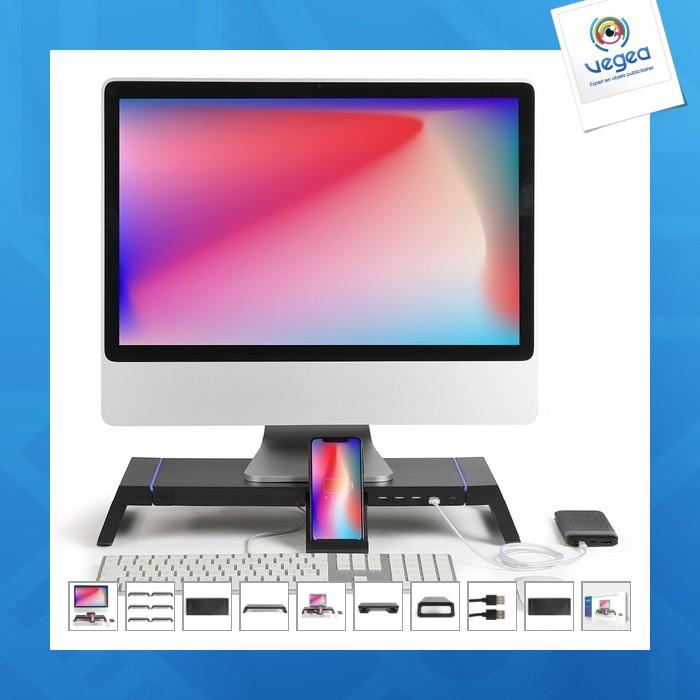 Computererhöhung mit hub