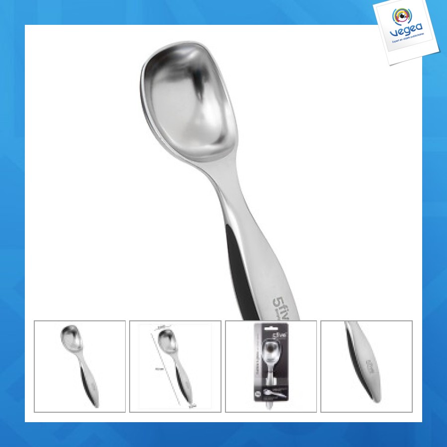 Cuillère glace zinc silver pro, gris