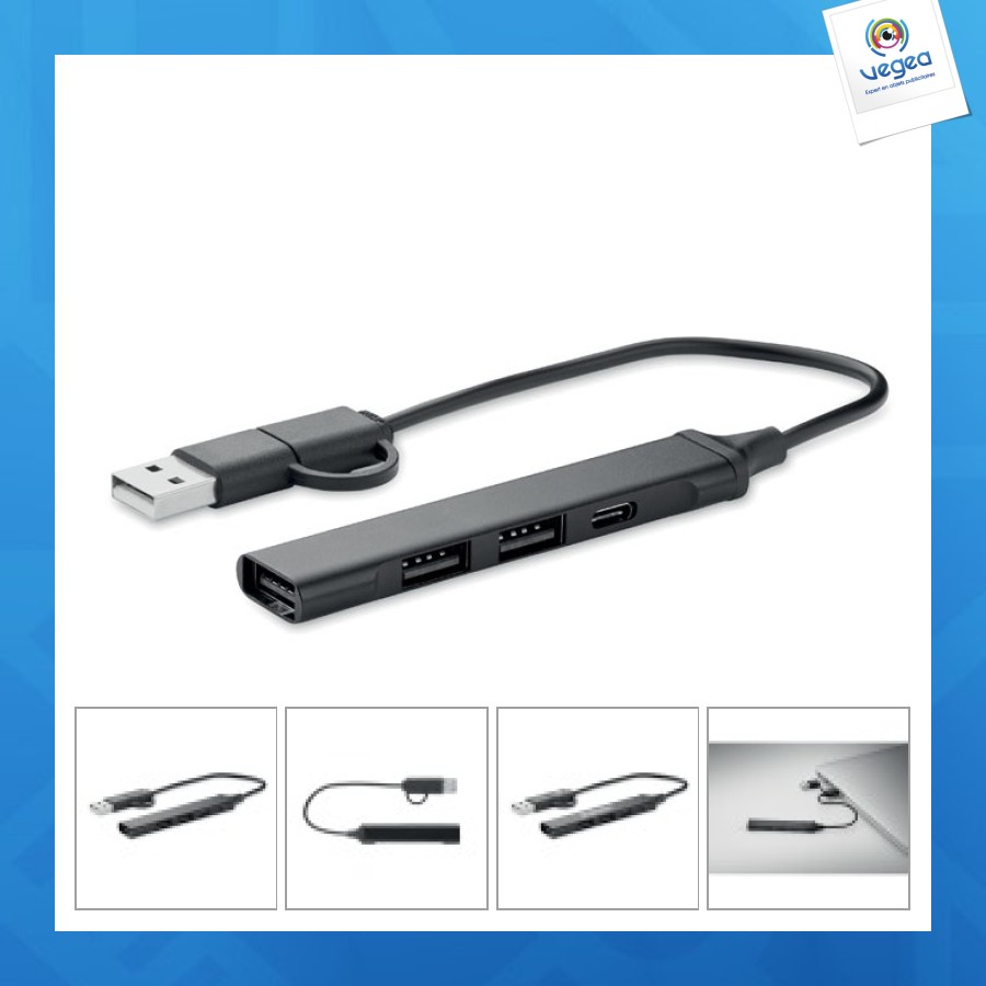 Current - usb-hub mit 4 anschlüssen 19 cm