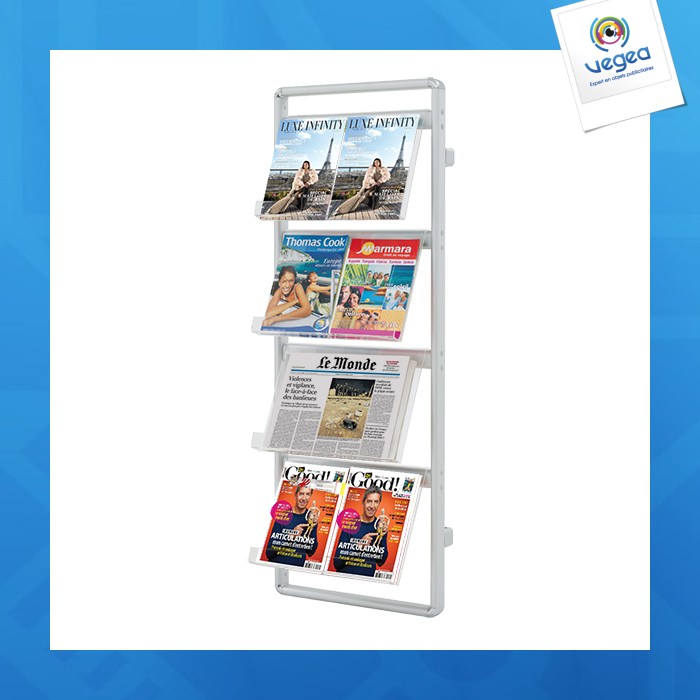 Design metallic wand-display 4 ebenen (1 packung)