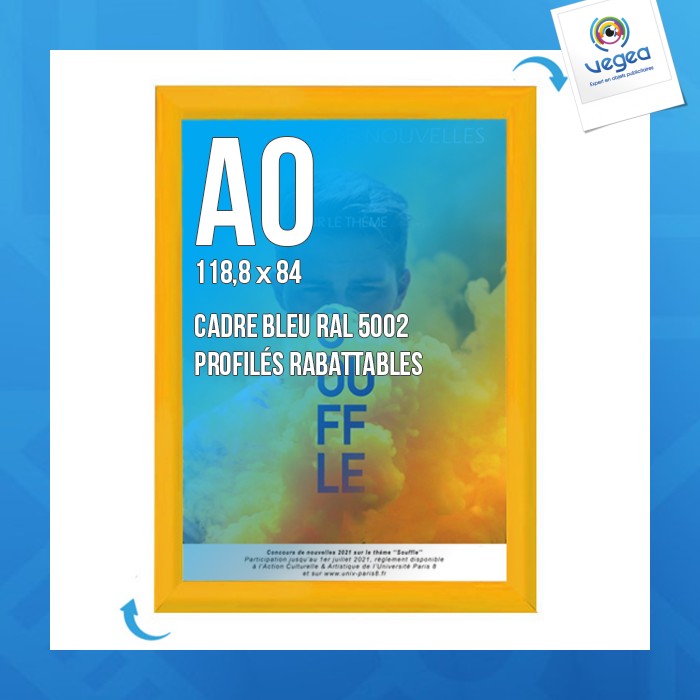 Display-rahmen clic-clac wand a.0 gelb 1021