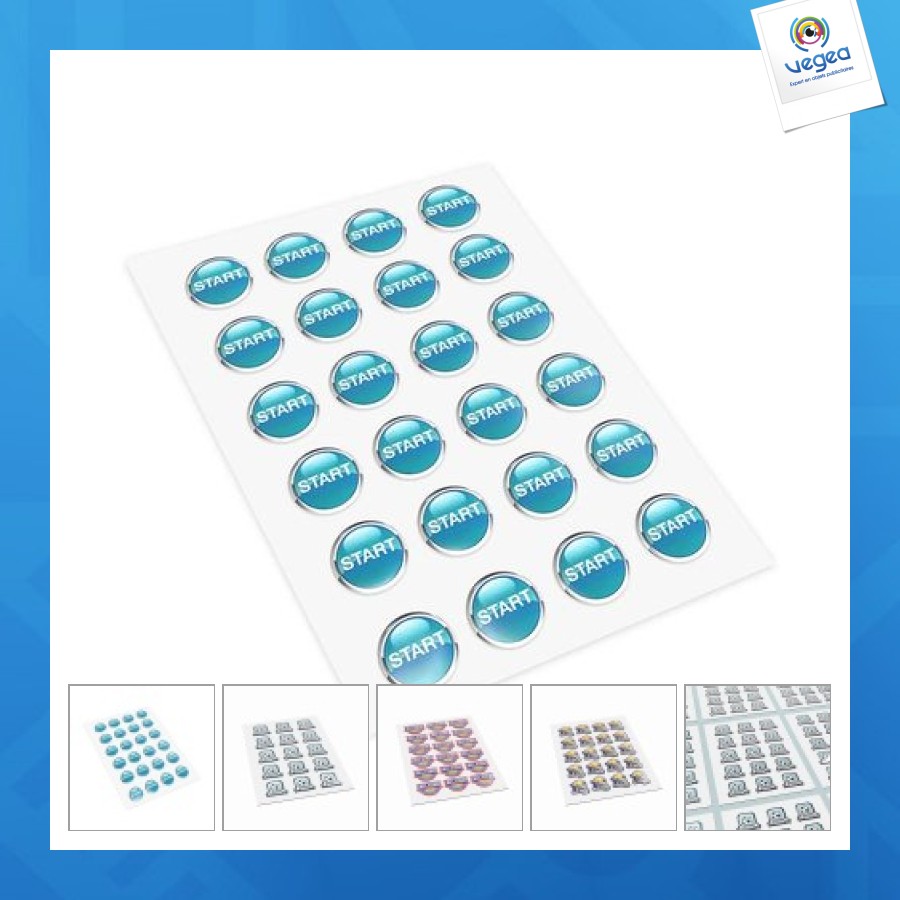 Domings auf einem a4-blatt