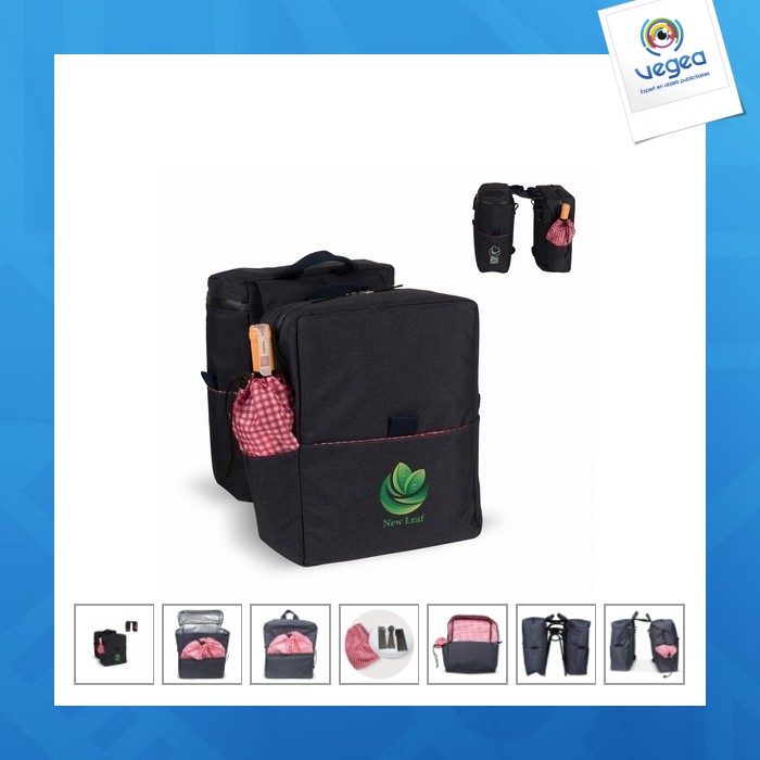 Doppelte fahrradtasche picknick r-pet