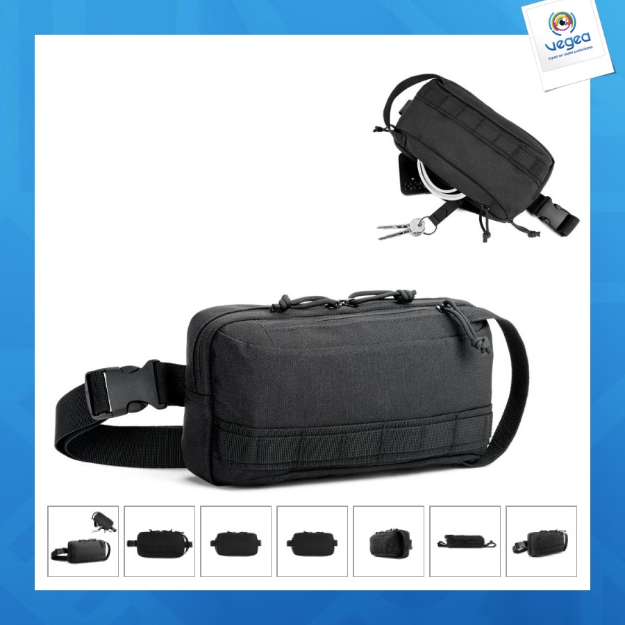 Edinburgh. gürteltasche aus recyceltem polyester mit hoher dichte (600d) und innenfutter aus recyceltem polyester (210d).
