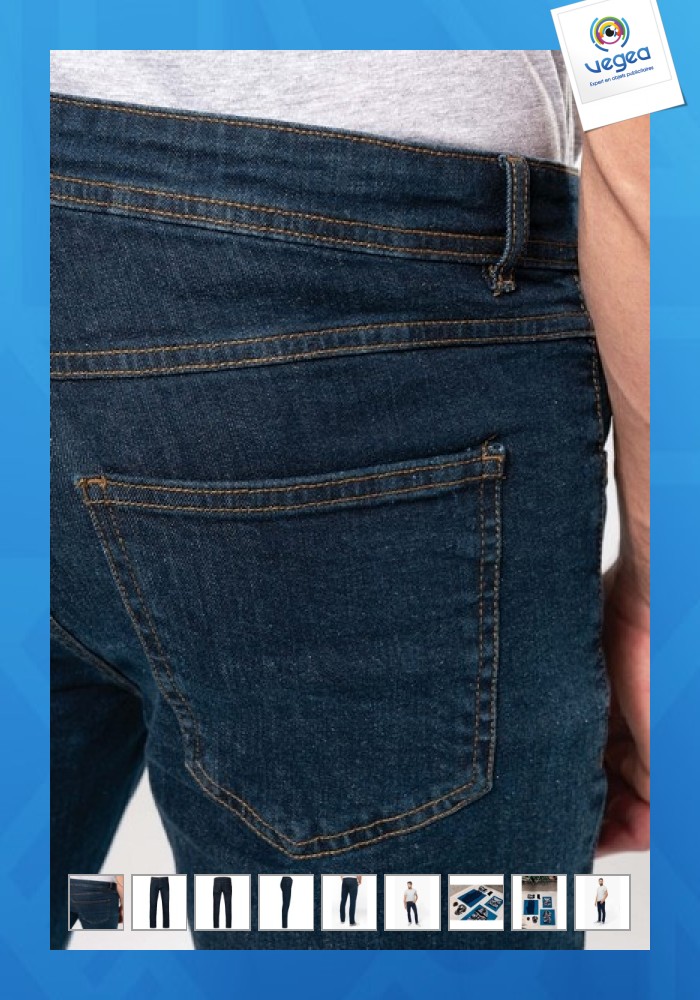 Einfache blaue jeans 