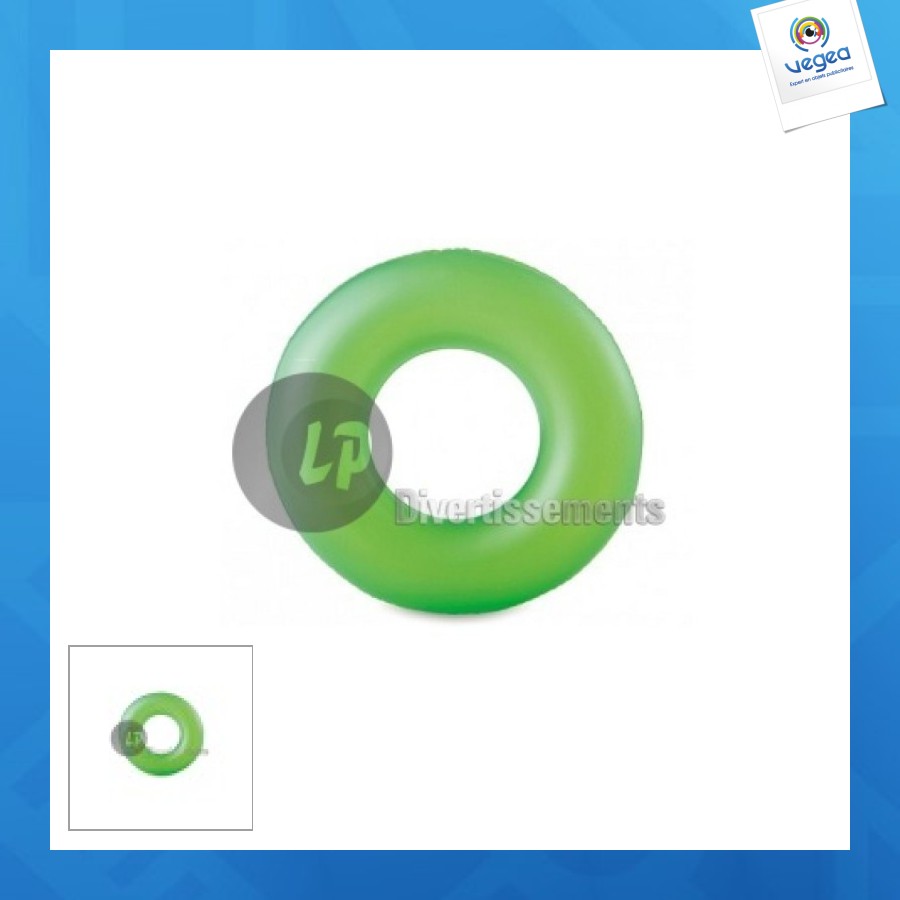 Einfache grüne aufblasbare schwimmring 91 cm