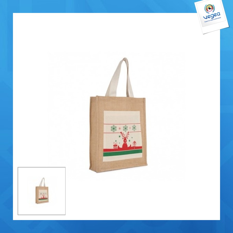 Einkaufstasche mit weihnachtsmotiven