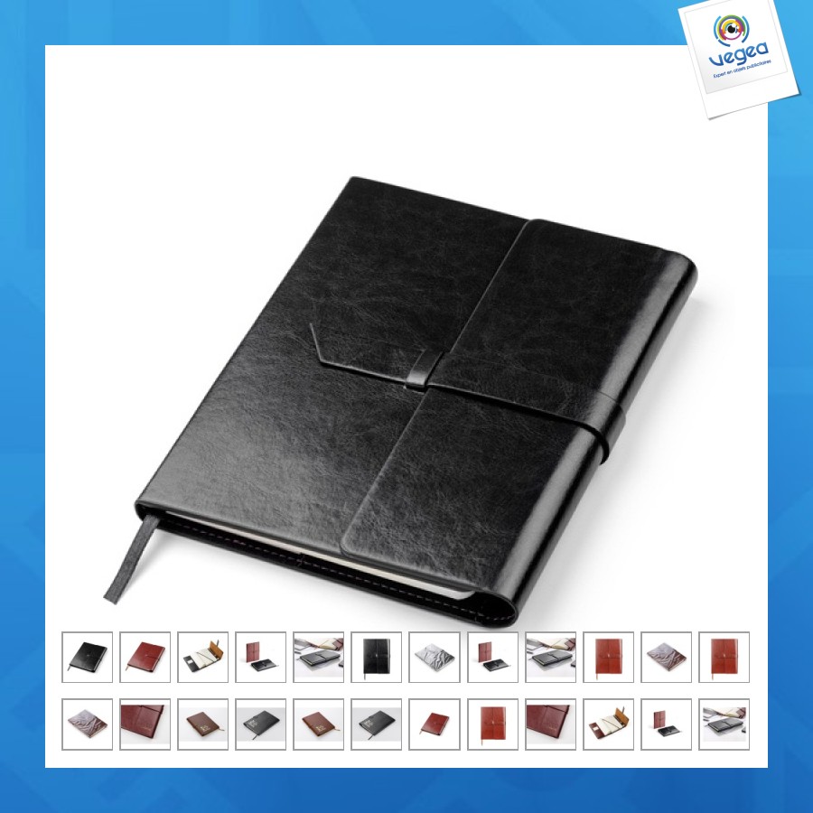 Elegantes leder-notizbuch