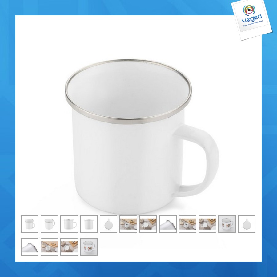 Emaillierter becher sublim 380 ml
