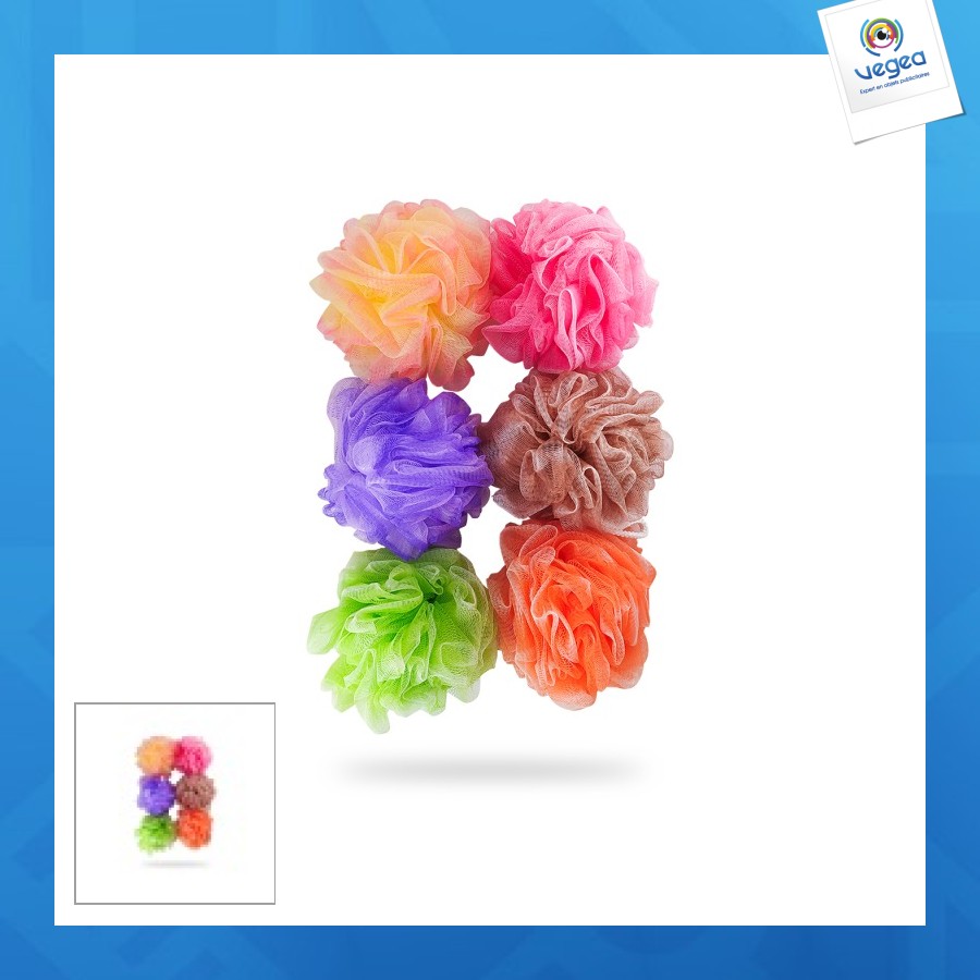 éponge de douche en maille 50g