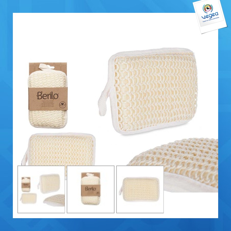 Eponge naturelle tressée normale et fine