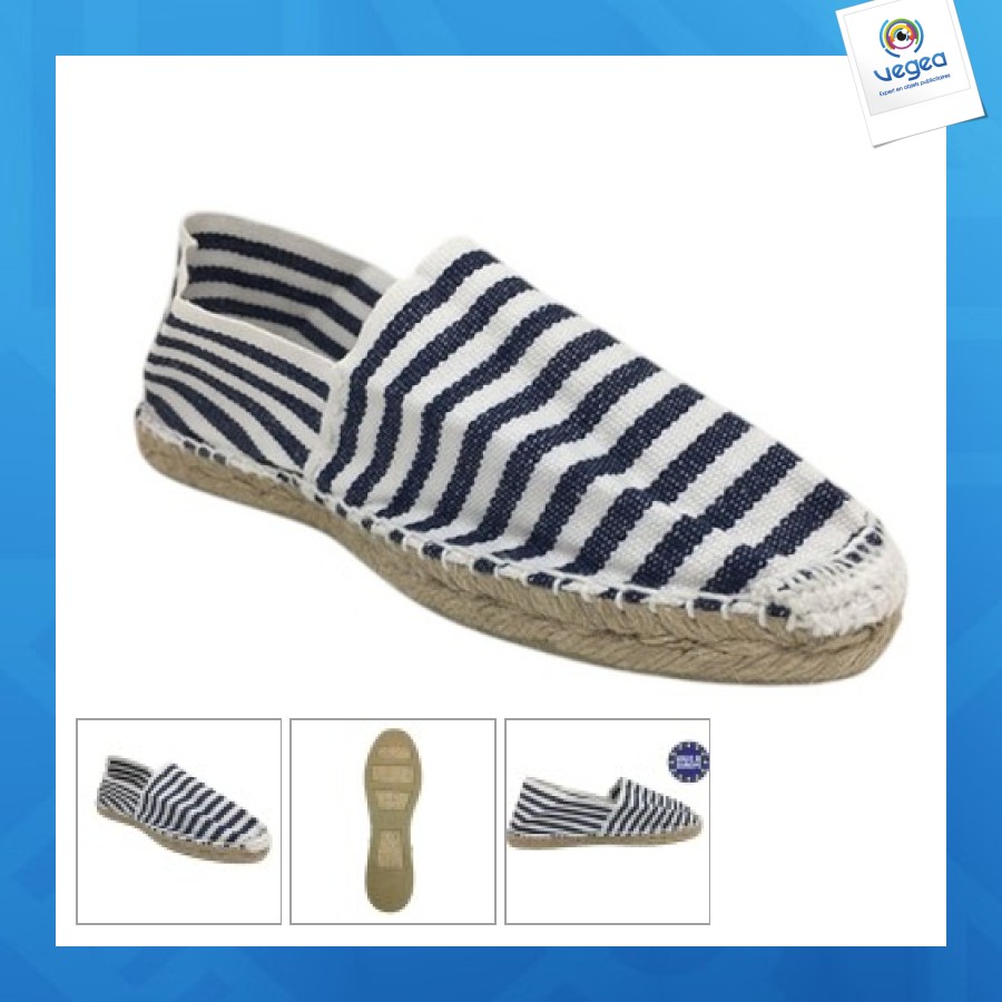 Espadrilles marinière hergestellt in spanien