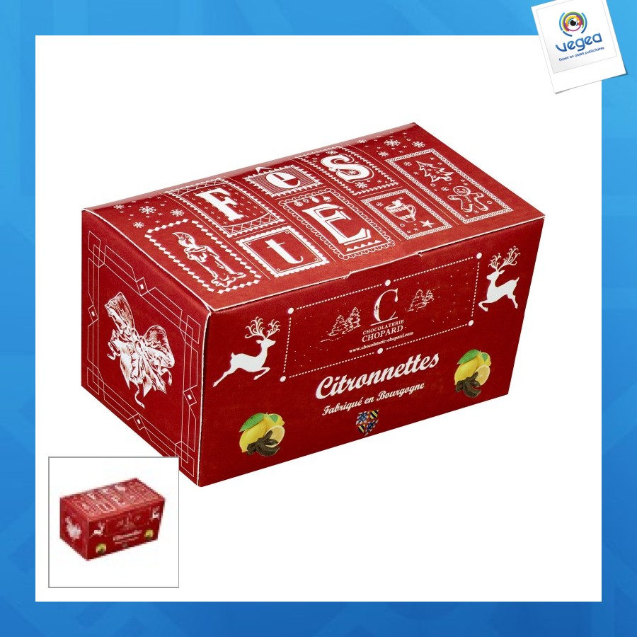 Festliches ballotin aus zitronengras mit zartbitterschokolade 70g