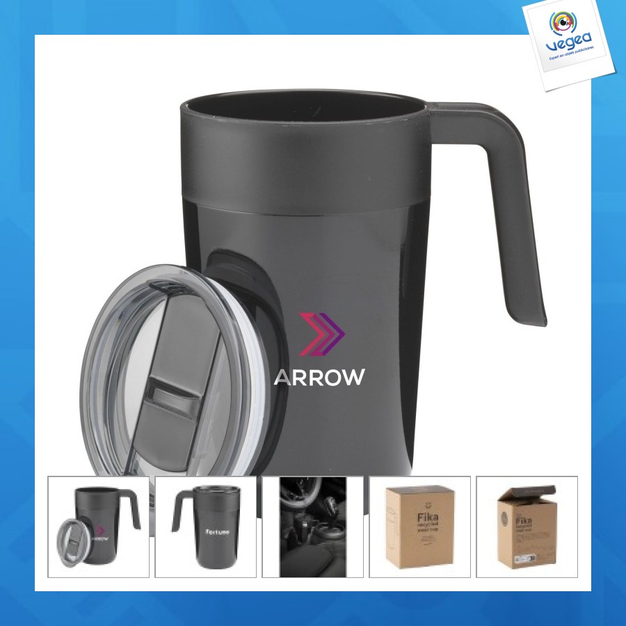 Fika recycled steel cup 400 ml thermobecher