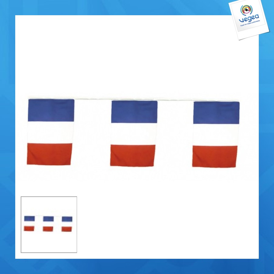 Flaggengirlande trikolore 10m