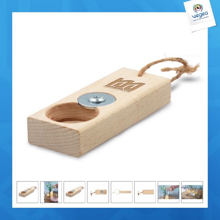 Flaschenöffner aus holz - rufus