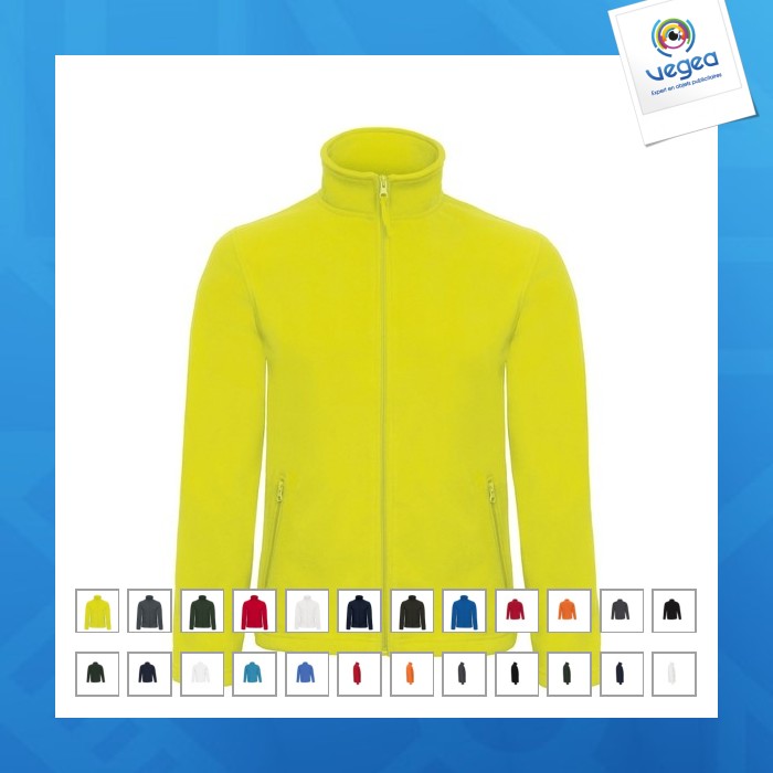 Fleecejacke mit reißverschluss, mann