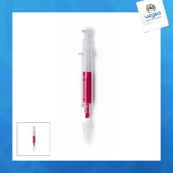 Fluoreszierende spritze textmarker 
