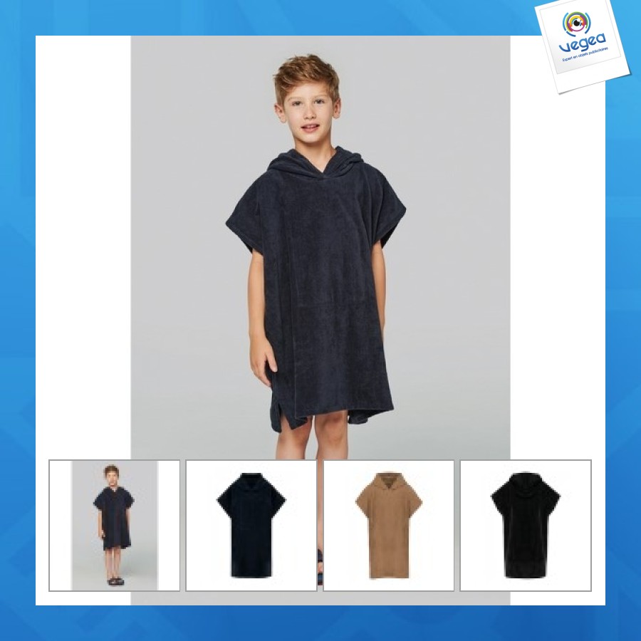 Frottee-poncho mit kapuze kind
