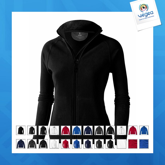 Full zip microfleece-jacke frau brossard