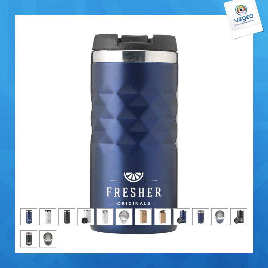 Geometric mug rcs recycled steel 280 ml iso-becher