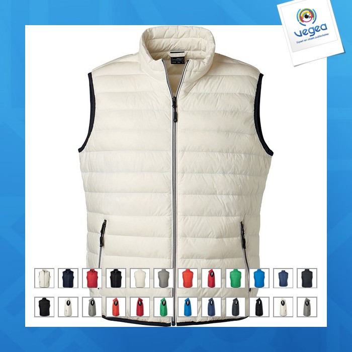 Gesteppter bodywarmer mann