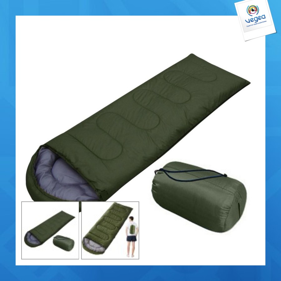 Gilet momie verte lumière couverture 2 en 1 po