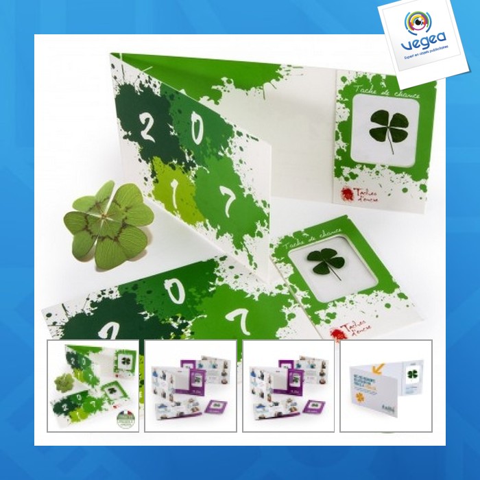 Glücksklee 4-blatt-karte