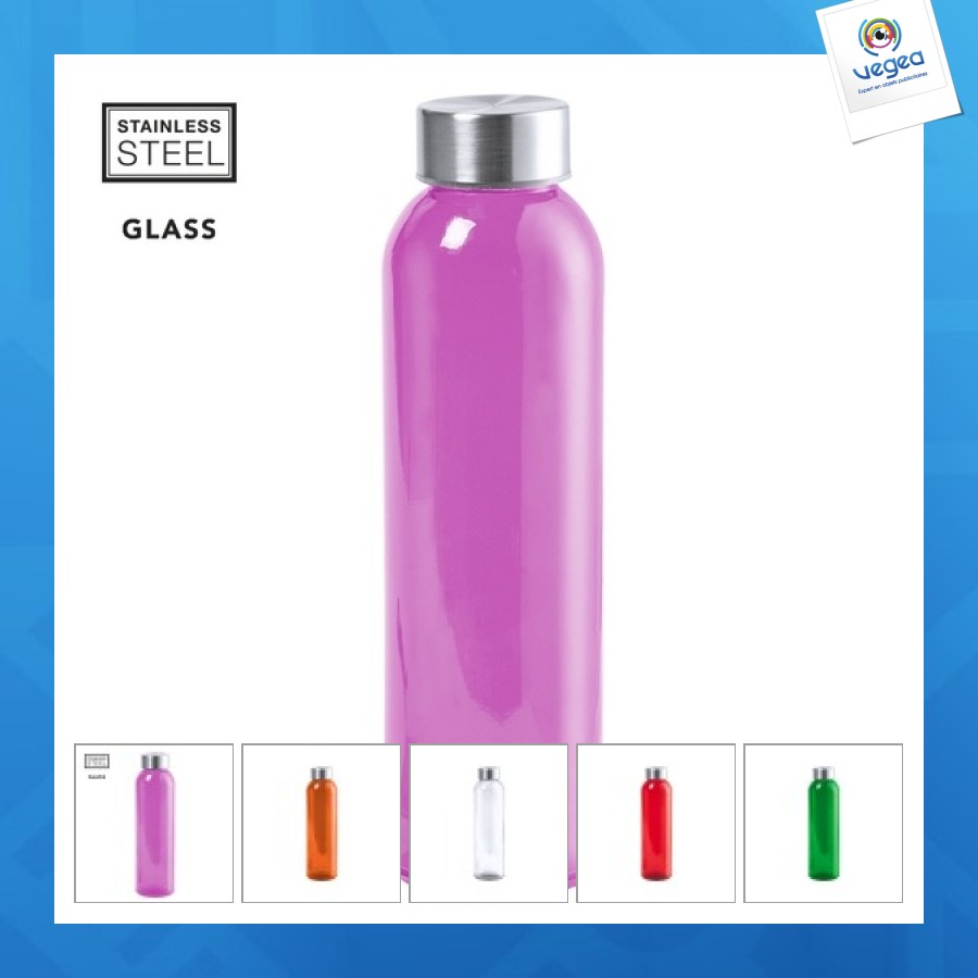 Glasflasche 50cl farbig