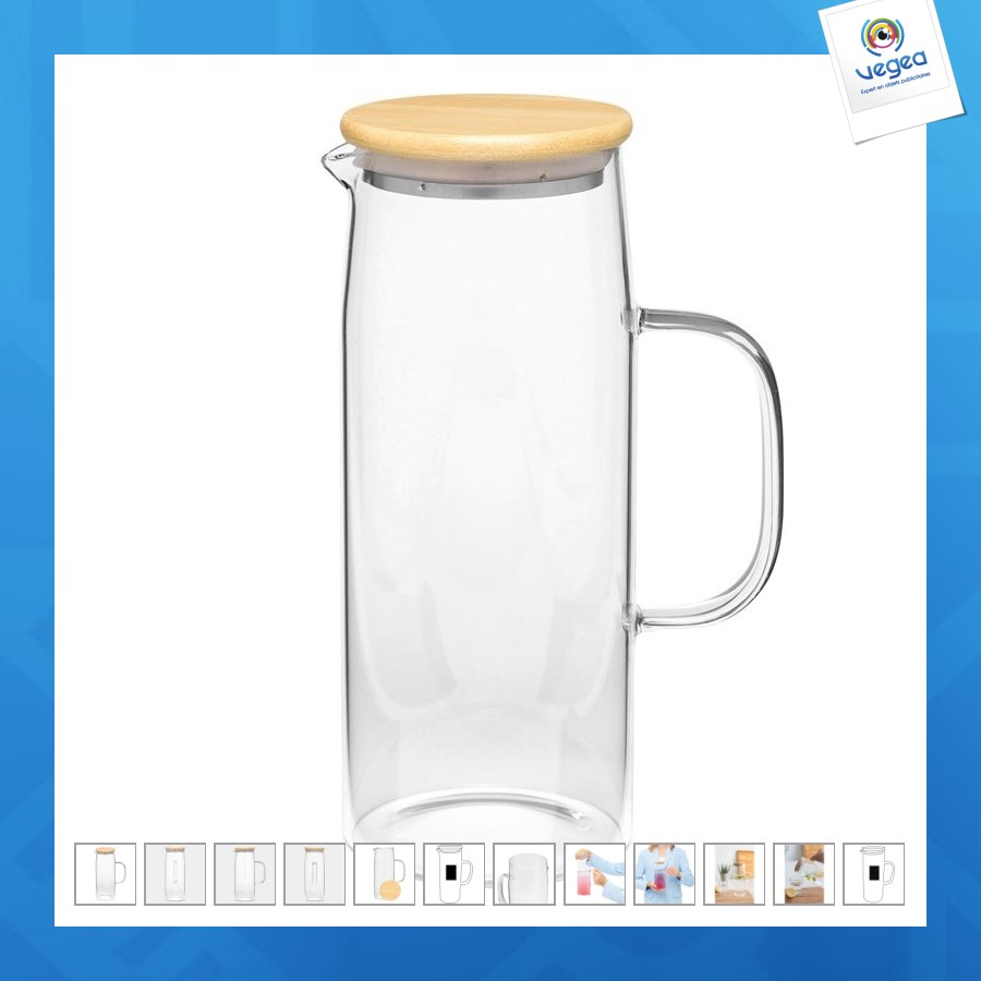Glaskaraffe bamboo pitcher