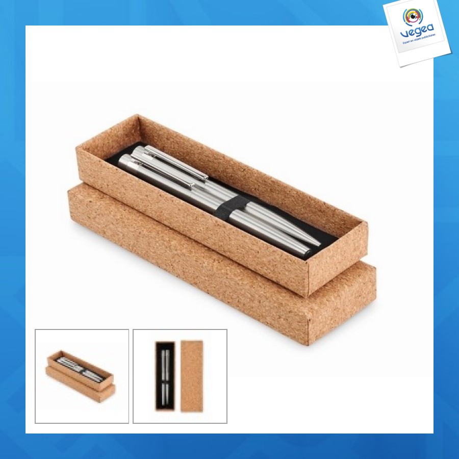 Graz set recycled stainless steel pens