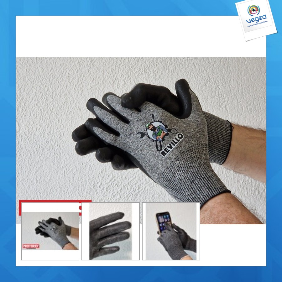 Handschuhe aus gehärtetem polyester