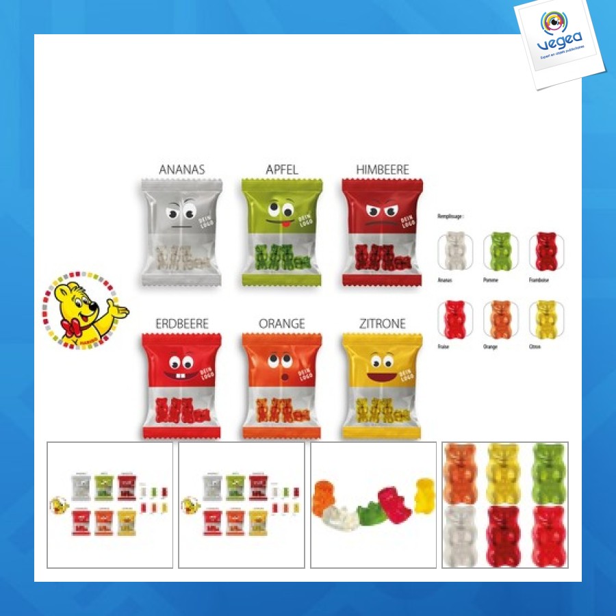 Haribo l'ours d'or special im promobeutel, haribo l'ours d'or apfel