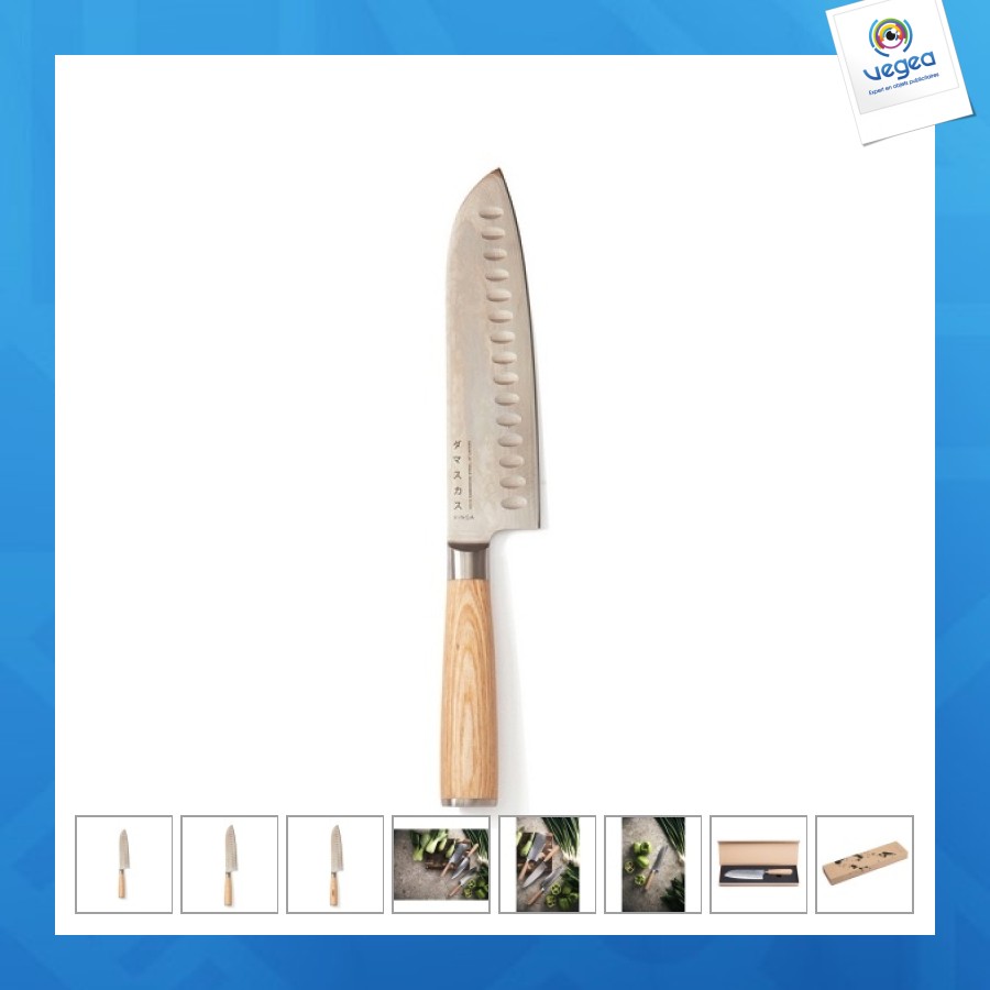 Hattasan damascus santoku-messer