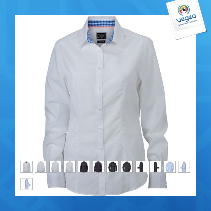 Hemd für sie langarm - james nicholson