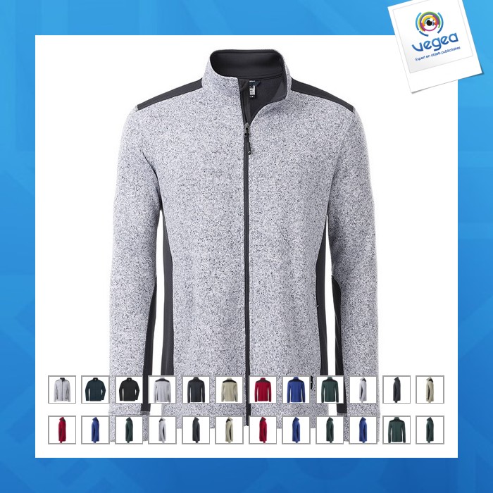 Herren workwear fleece-jacke.