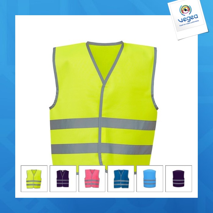 Hi-vis reflective border kids waistcoat - hochsichtbare weste für kinder