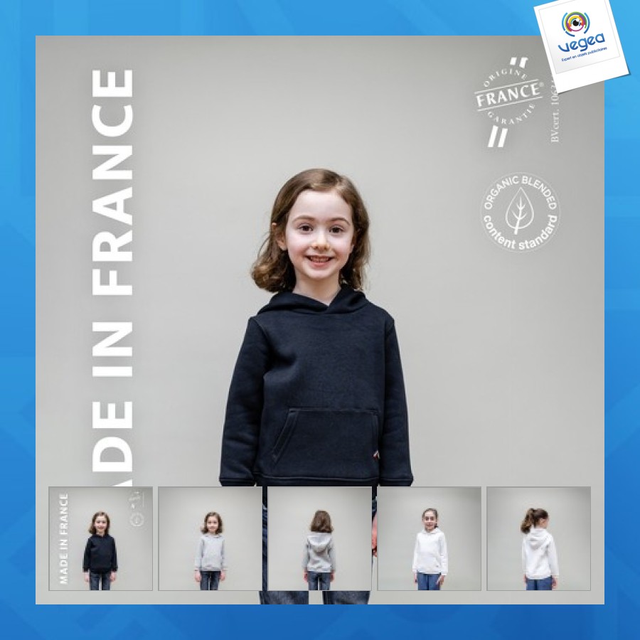 Hoodie für kinder mit fleece