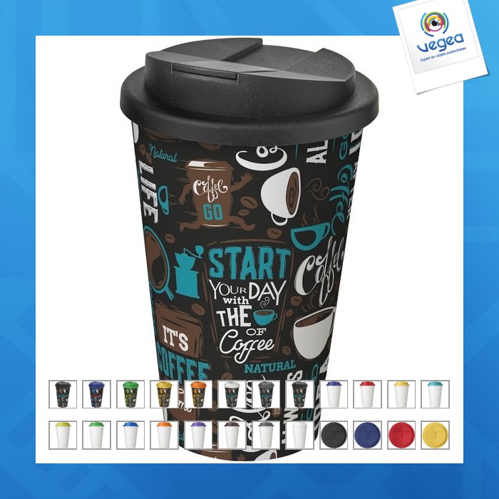 Isolierbecher brite-americano® 350ml mit auslaufsicherem deckel