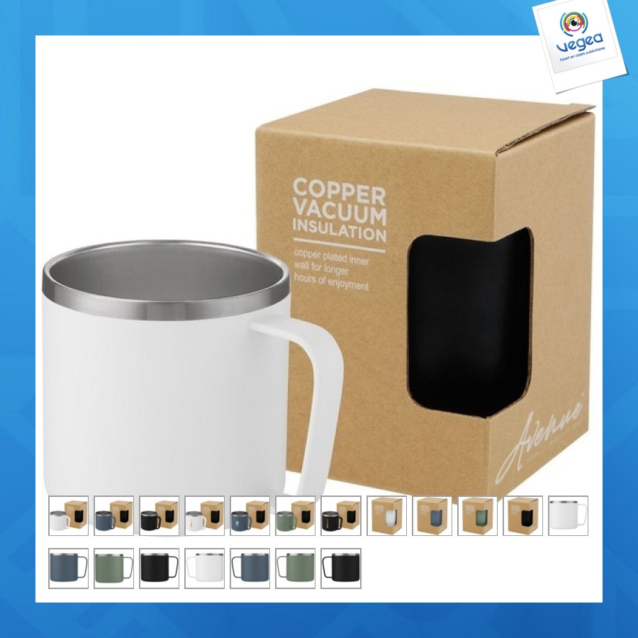 Isothermischer becher 35cl mit kupferschicht