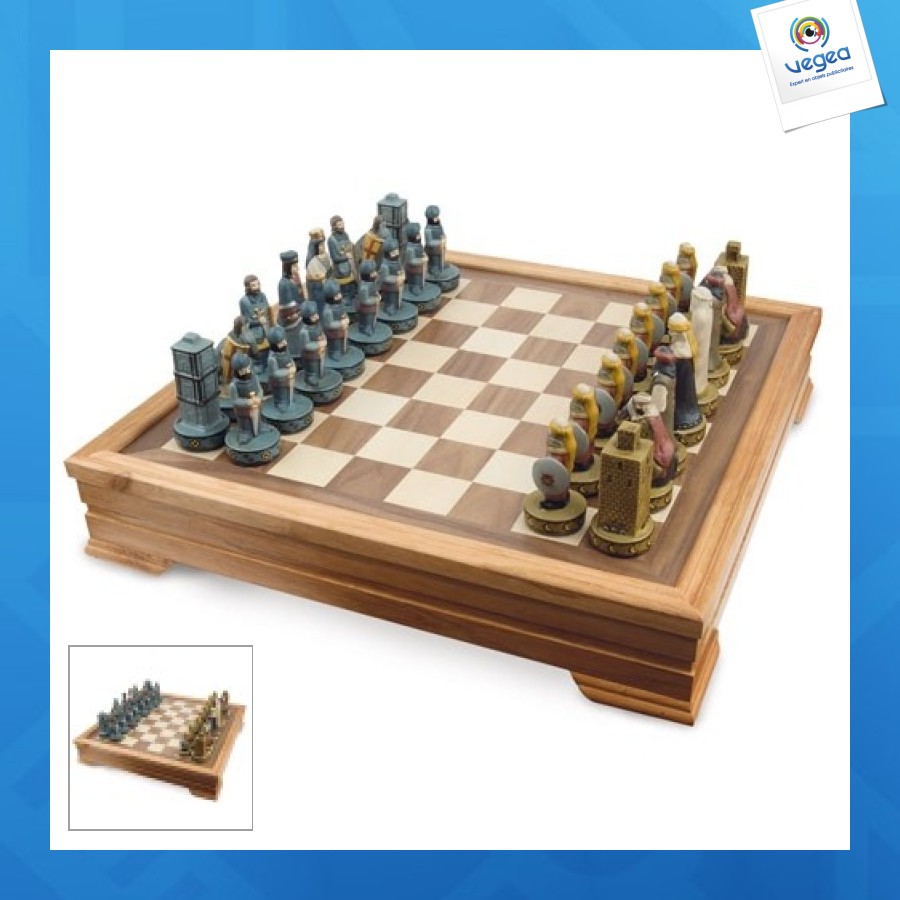 Jeux d'échecs artisanal peint à la main