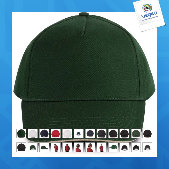 Kappe mit kontrast-sandwich - 5 k-up-panels