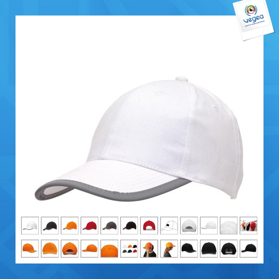 Kappe mit reflektierender paspel