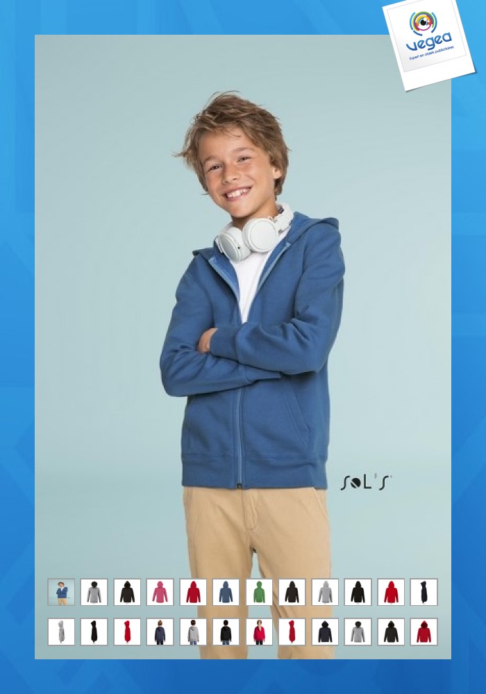 Kapuzenjacke mit reißverschluss - stone kids