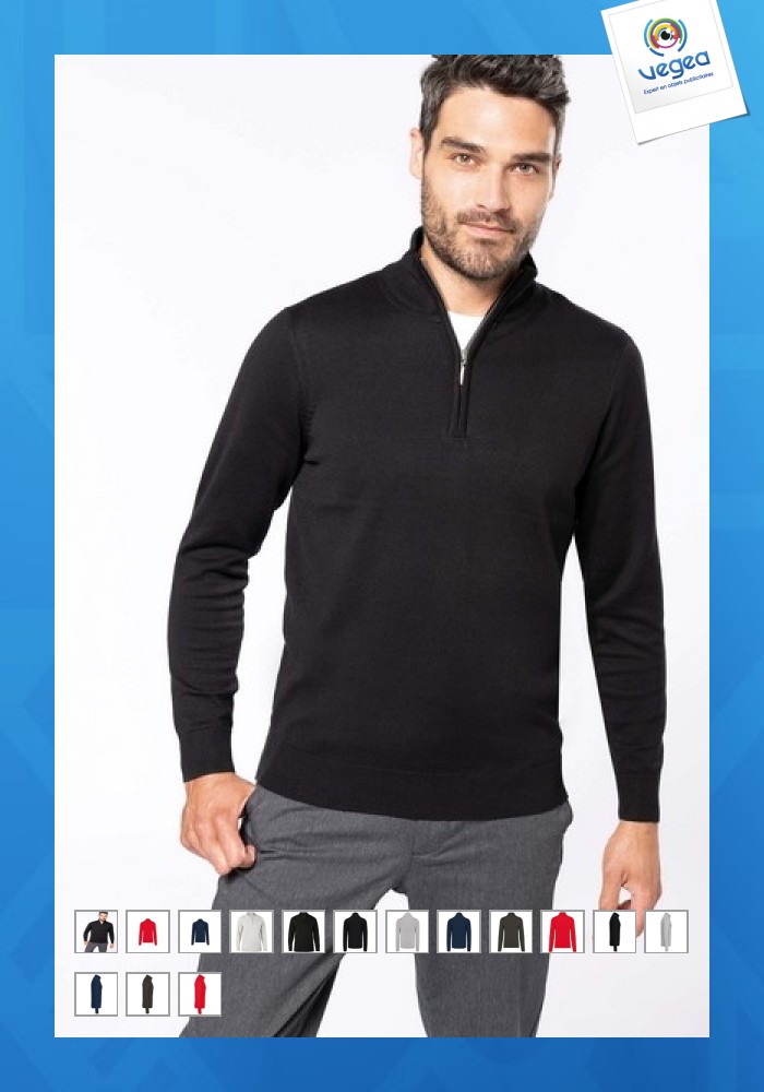 Kariban herren 1/4 zip pullover