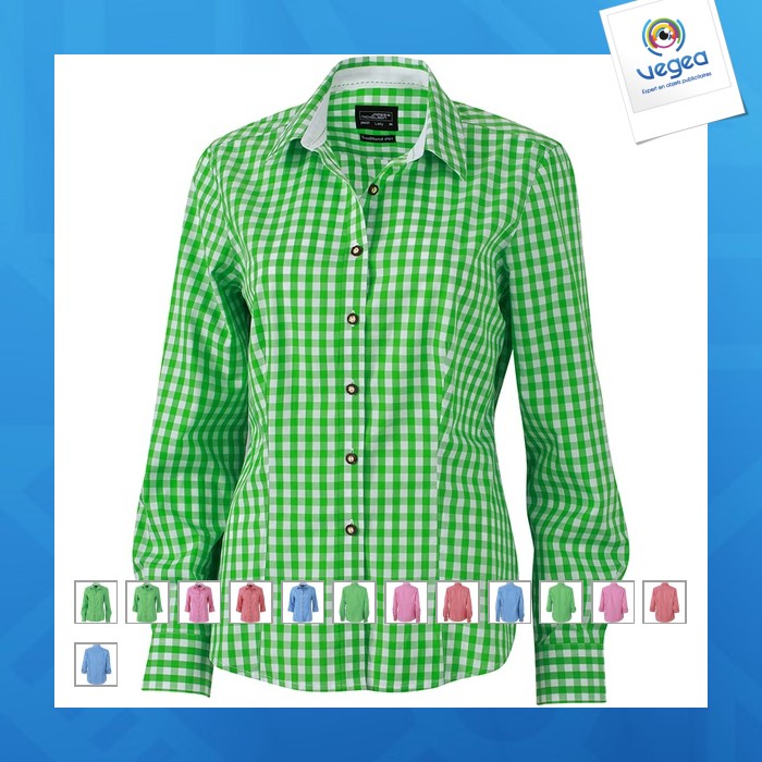 Kariertes hemd für frauen - james nicholson