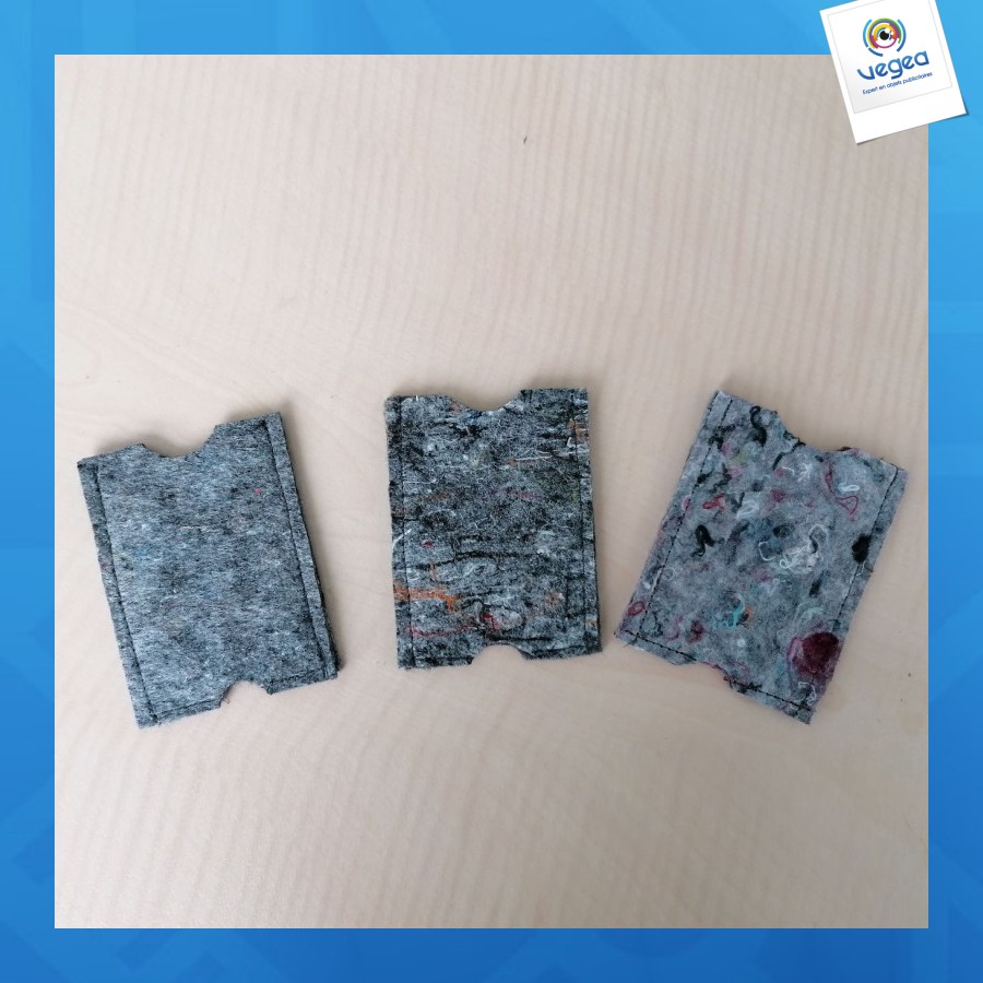 Kartenhalter aus recyceltem filz