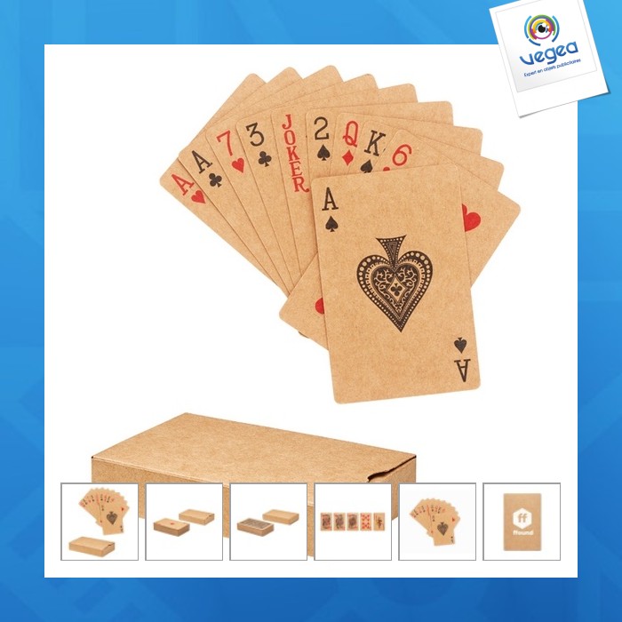 Kartenspiel aus recyceltem papier