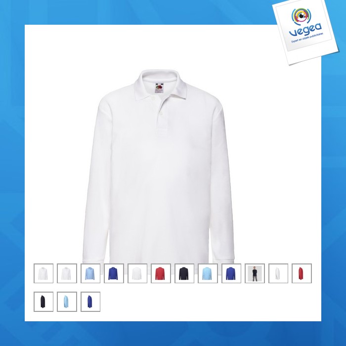 Kids 65/35 long sleeve polo - polo-shirt für kinder