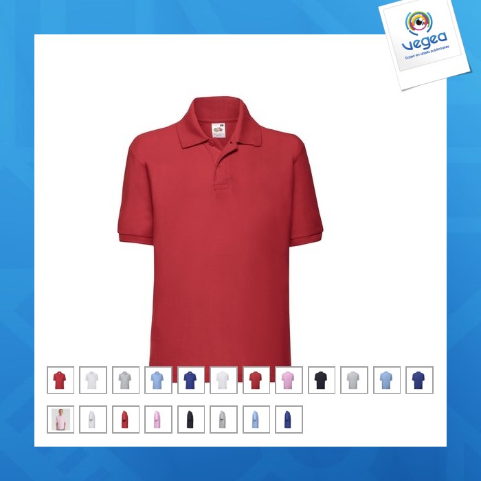 Kids 65/35 polo - langärmeliges poloshirt für kinder